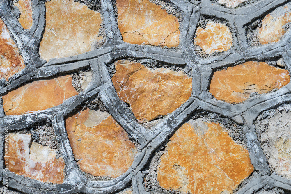 Fototapeta premium Close-up of stone wall background
