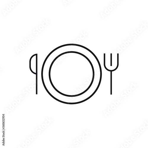 restaurant menu icon vector