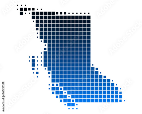 Karte von British Columbia