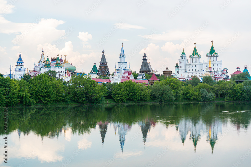 Izmailovsky Kremlin in Moscow in the summer