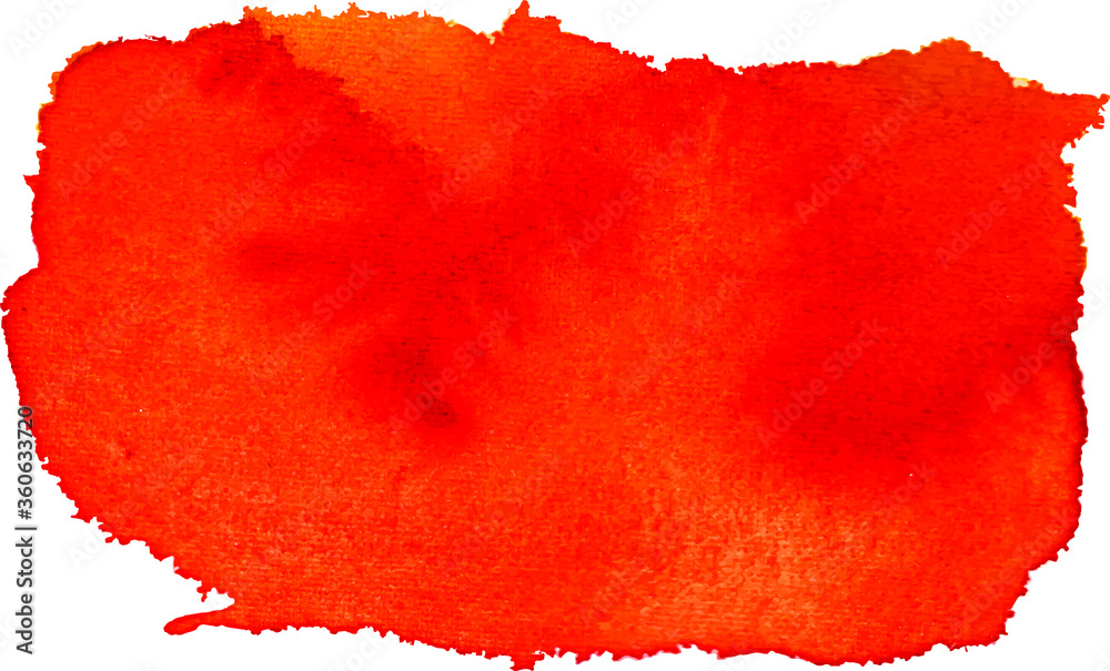 Red abstract  watercolor  background. It is a hand drawn.