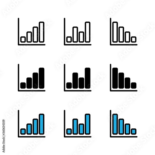 Graph Icon   Suitable for Office Theme  Business   Finance Theme  Infographics and Other Graphic Related Assets.