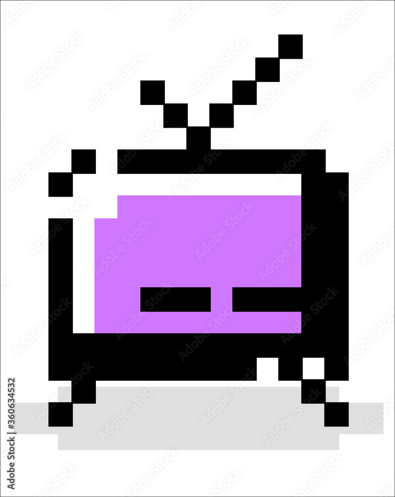 Set of pixel icons. Set of pixel icons.