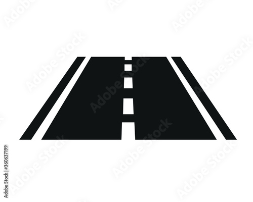 Road icon simple vector illustration