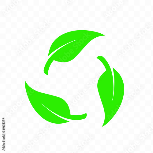 Biodegradable recyclable plastic free package icon. Vector bio recyclable degradable label logo template. EPS 10.