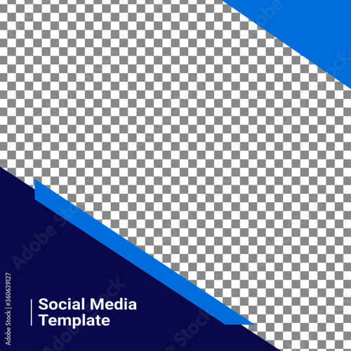 social media template with simple work