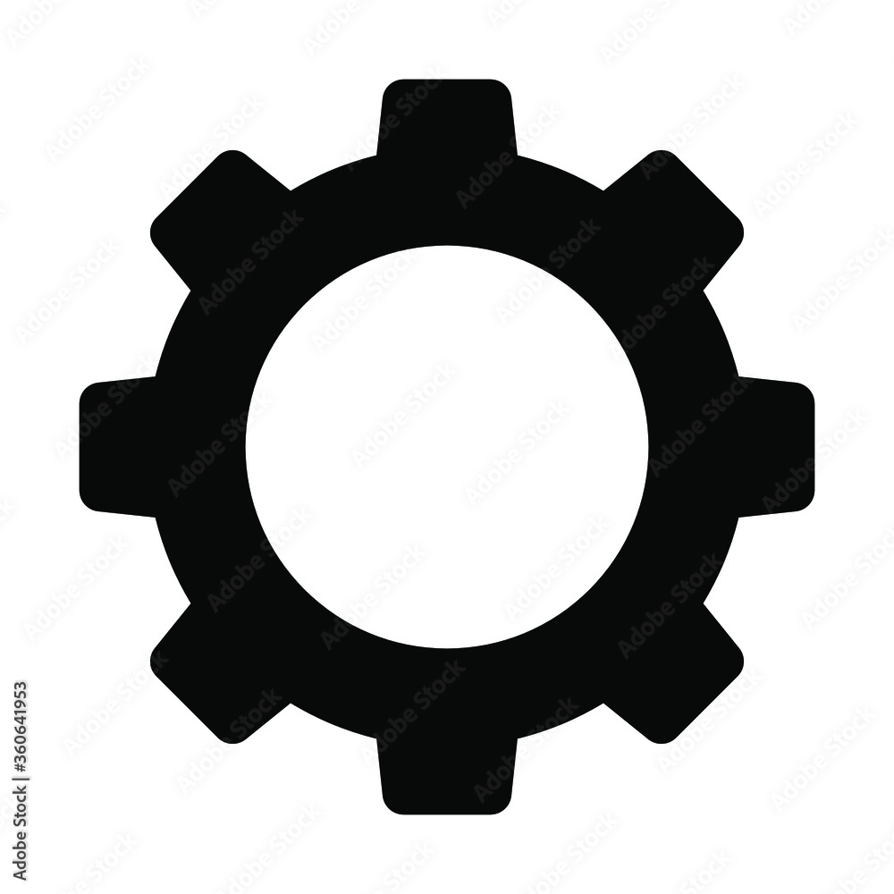 Setting icon vector. Tools, Cog, Gear Sign Isolated on white background Setting icon vector. Tools, Cog, Gear Sign Isolated on white background
