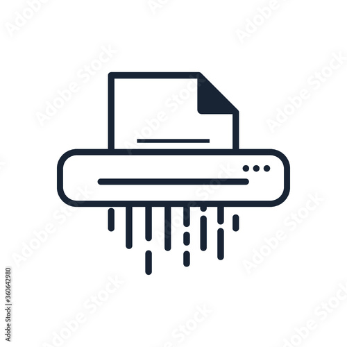 shredder icon Vector.
