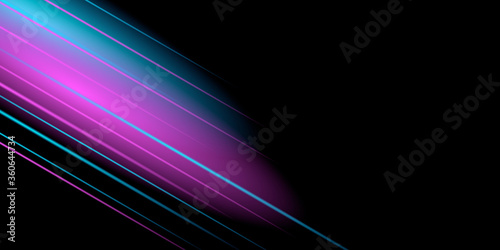 3D light neon esport game background. Dark black neutral abstract background for presentation design