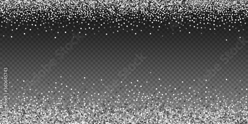 Silver glitter luxury sparkling confetti. Scattere