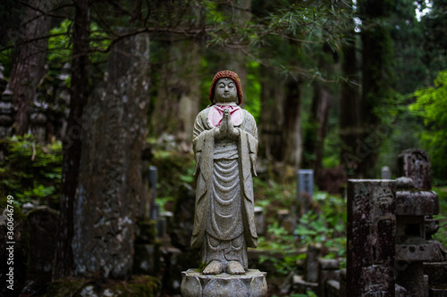 japanese statue cemetery