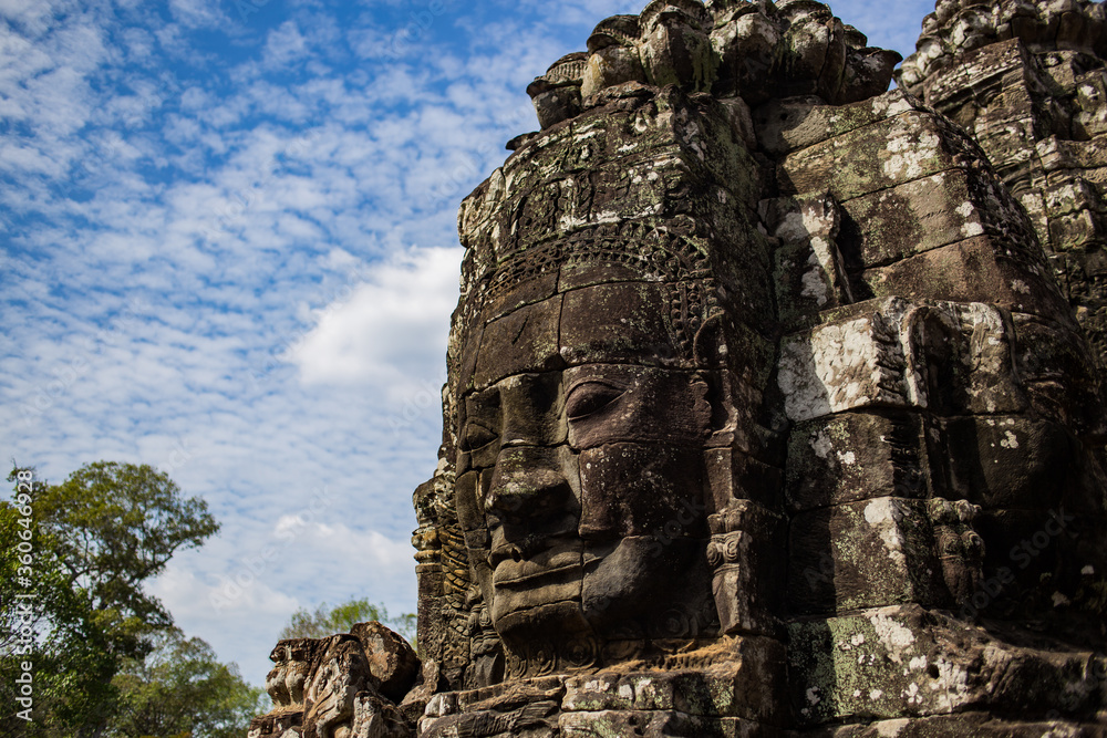 angkor watt buddha face angkor watt buddha face