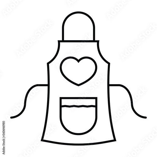 Apron icon vector illustration photo