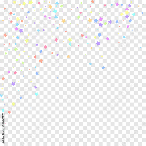 Festive confetti. Celebration stars. Colorful star