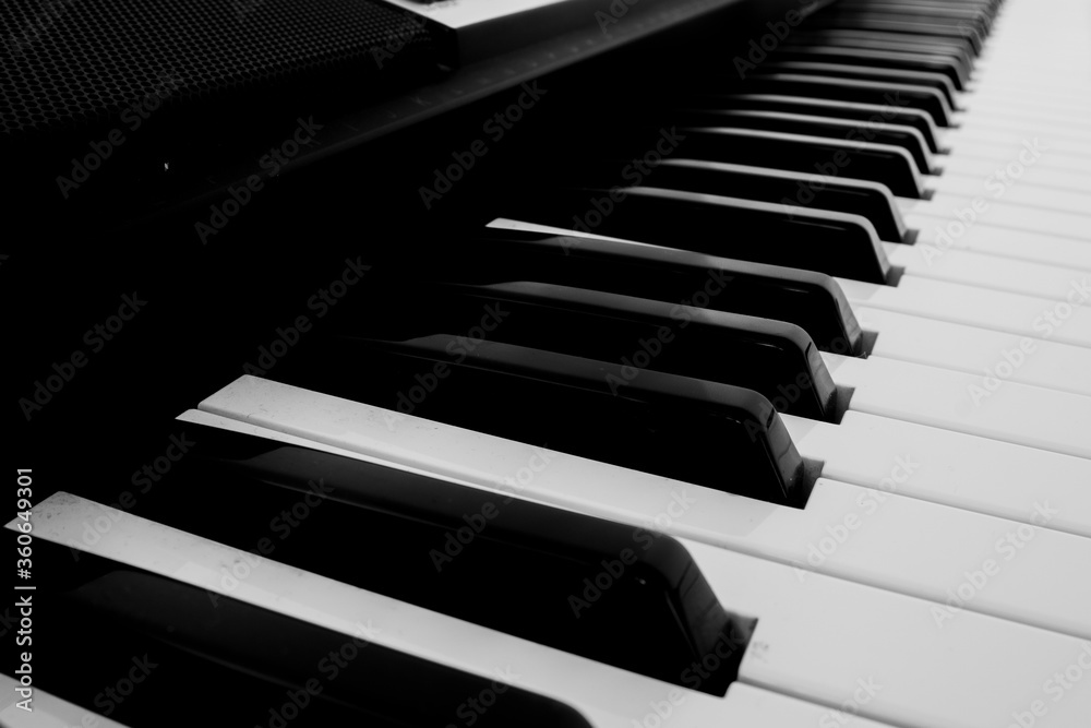 piano keys close up piano keys close up