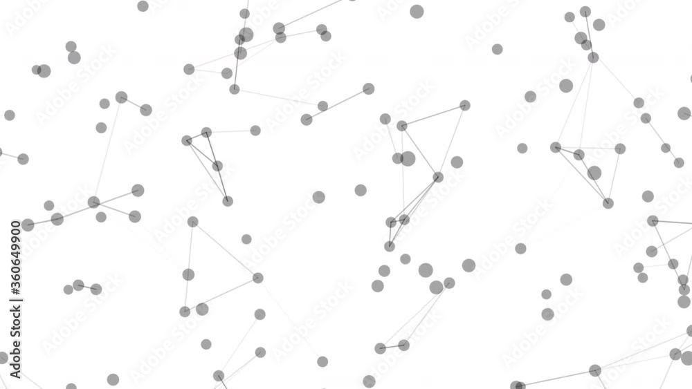 Polygon model and network connection lines for technology concept Polygon model and network connection lines for technology concept