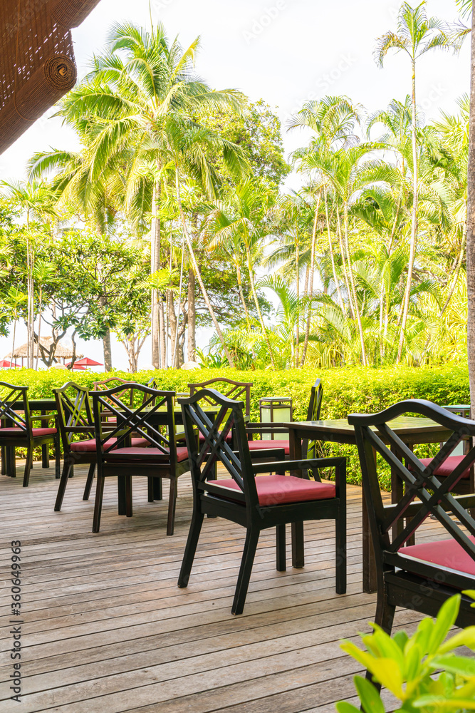 Obraz premium chair and table in cafe restaurant