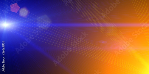 Orange and Blue abstract blurred background. Gradient  Background for website  presentations.