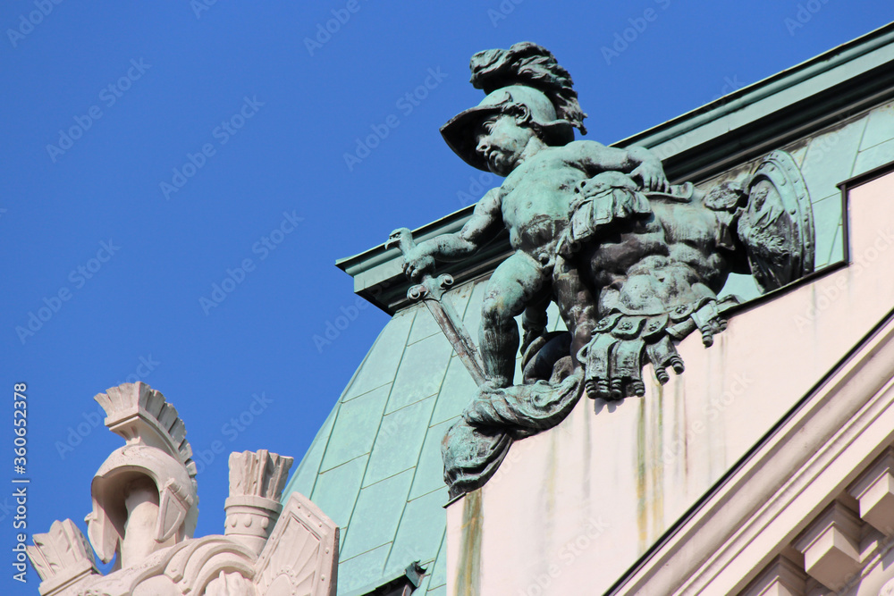 Obraz premium baroque building (Regierungsgebäude) in vienna (austria)