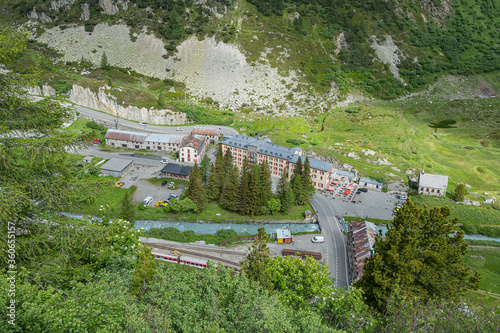 Photos Gletsch am Grimsel- und Furkapass, Goms, Wallis, Schweiz