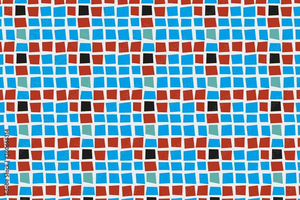 Fototapeta premium Blue background from small abstract figures.