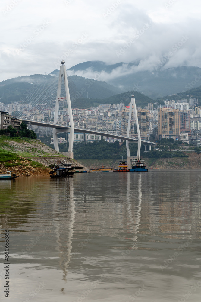Fototapeta premium Badong Bridge, Yangtze River