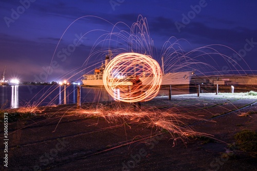 Wirewool spinning
