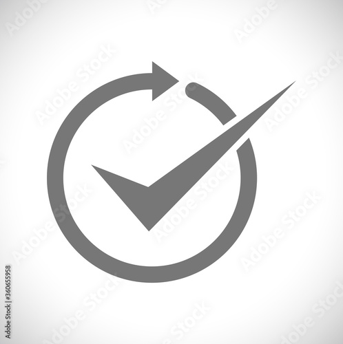 checkmark icon arrow