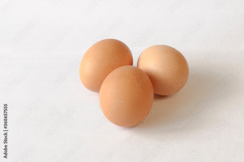 eggs on a white background eggs on a white background