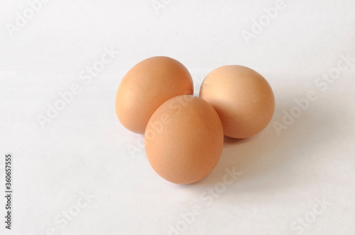 eggs on a white background