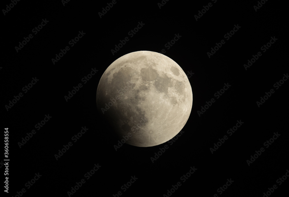 Umbral phase (partial phase) observed in the intial stage of Lunar Eclipse on 27-28 July 2018 at Bahrain Umbral phase (partial phase) observed in the intial stage of Lunar Eclipse on 27-28 July 2018 at Bahrain