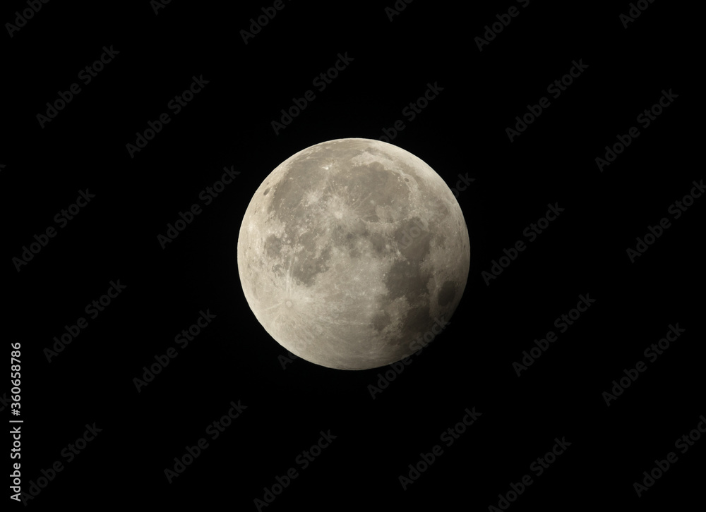 Start of Penumbral phase observed in the later stage of Lunar Eclipse on 27-28 July 2018 at Bahrain Start of Penumbral phase observed in the later stage of Lunar Eclipse on 27-28 July 2018 at Bahrain