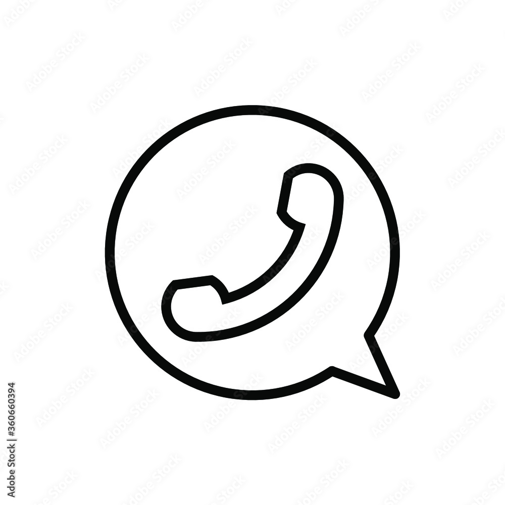 Vector Telephone Solid Glyph Flat icon Vector Telephone Solid Glyph Flat icon
