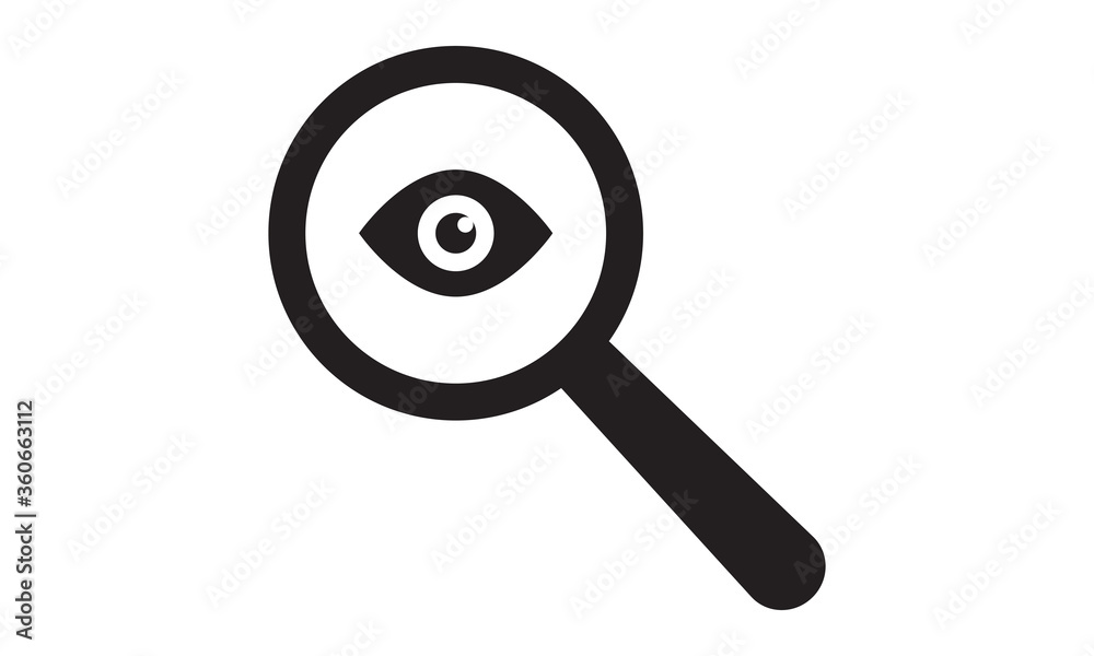 Eye examination icon. vector graphics designs Eye examination icon. vector graphics designs
