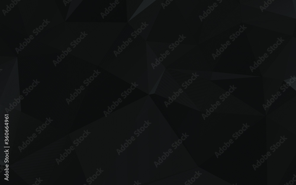 Modern Polygonal shapes background, low poly triangles mosaic, black crystals backdrop, vector design wallpaper. High technology and luxury concept. Modern Polygonal shapes background, low poly triangles mosaic, black crystals backdrop, vector design wallpaper. High technology and luxury concept.
