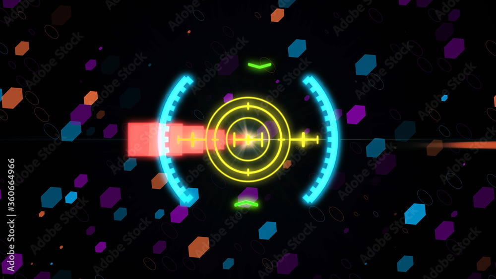 New HUD elements with highlights. Sight mode. New HUD elements with highlights. Sight mode.