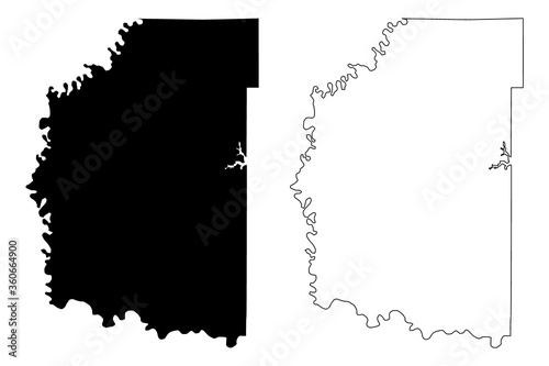 Daviess County, Indiana (U.S. county, United States of America, USA, U.S., US) map vector illustration, scribble sketch Daviess map photo