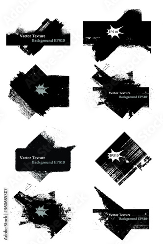 . Grunge distress design elements collection . vector distress textures.blank shapes.