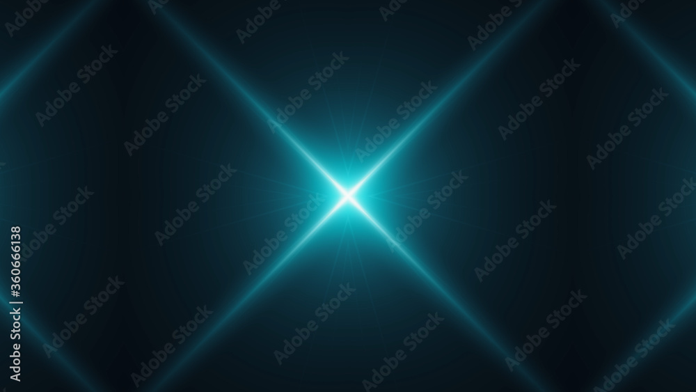 Beautiful lens flare with rays on a black background. Beautiful lens flare with rays on a black background.