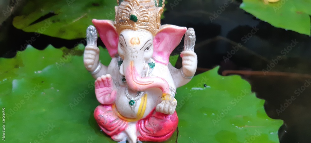 hindu god ganeshan lillyleaf  goodness powerful water leaf  