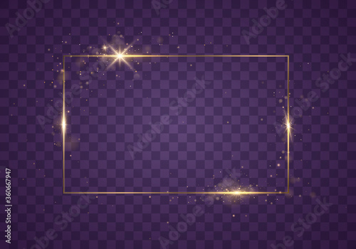 Gold frame light