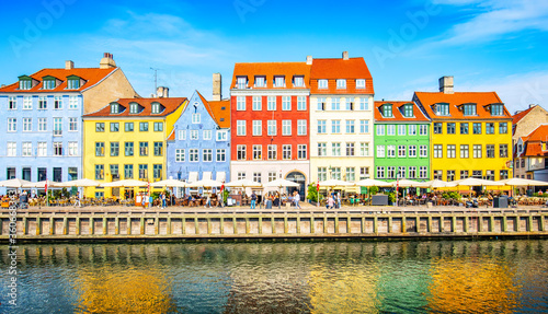 Nyhavn harbour in Copenhagen, Denmark