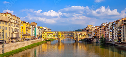 Ponte Vecchio and Florence city downtown skyline cityscape of  Italy © f11photo