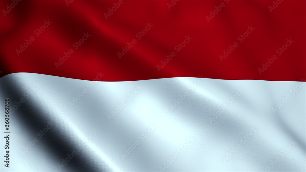 Indonesia flag Close up of Indonesia flag background.