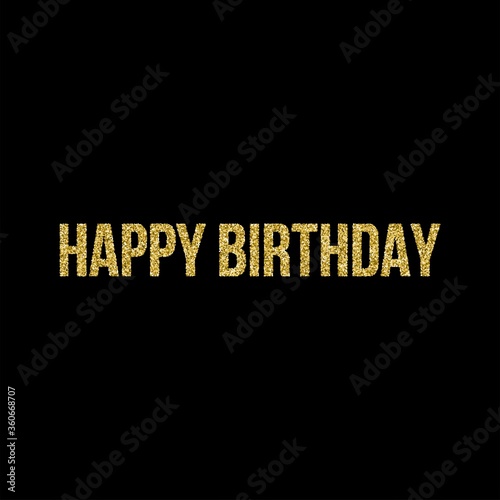 Happy Birthday greeting card, invitation, banner or poster vector design 