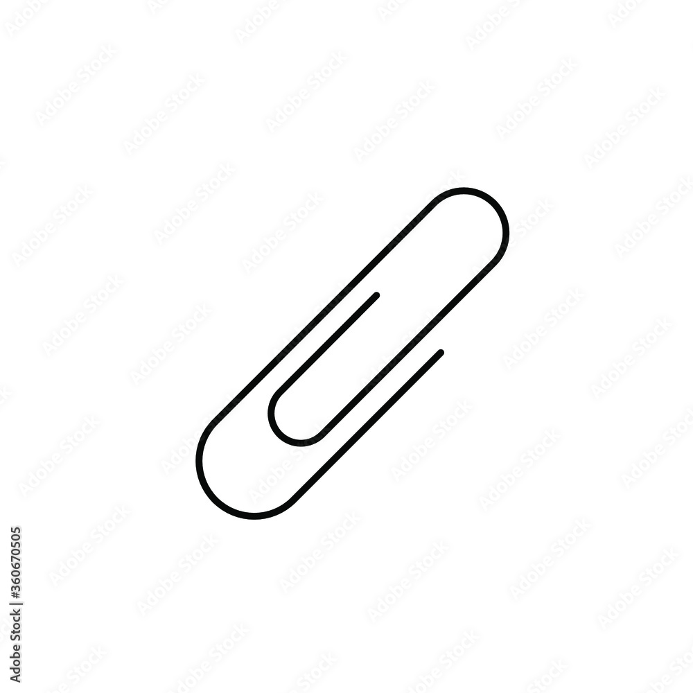 paper clip Icon Vector Logo Template paper clip Icon Vector Logo Template