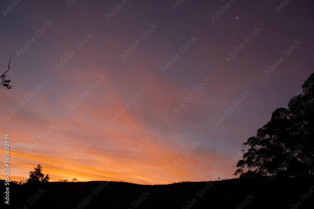 Fototapeta premium sunset in the mountains