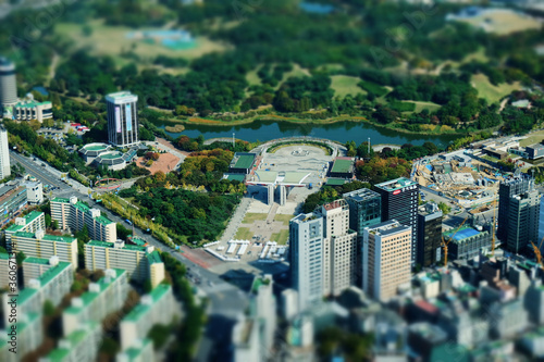 It is scenery of Seoul, capital city of Korea.
 photo