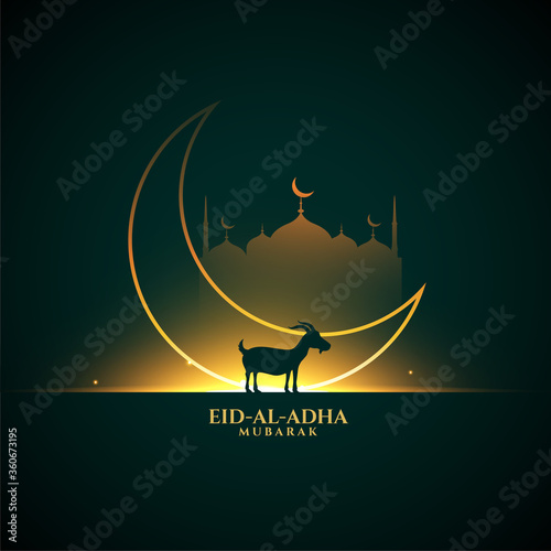 bakrid eid al adha festival greeting background