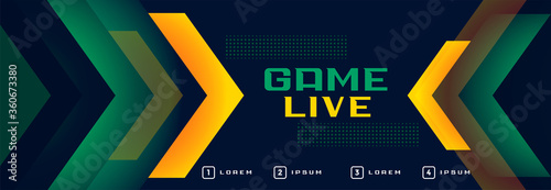 live game online streaming sports style banner